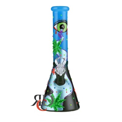 WATER PIPE BEAKER BLEEDING EYE GLOW IN DARK WP1720 1CT
